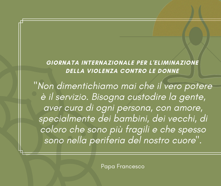 Giornata internazionale per l'eliminazione della violenza contro le donne 2021